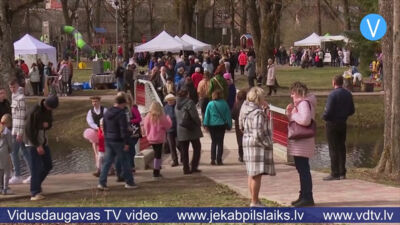 Jēkabpilī Lieldienas svin ar koncertu, tradīcijām un raibo pavasara tirgu
