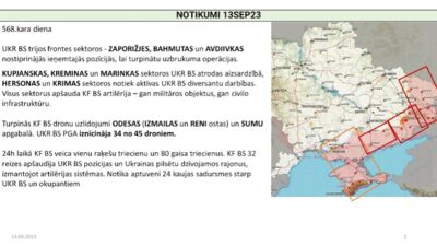 14.09.2023 Aktuālais par karadarbību Ukrainā 1. daļa