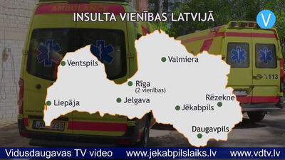 Jēkabpilī izveido Insulta vienību; Latvijā kopumā ir deviņas Insulta vienības