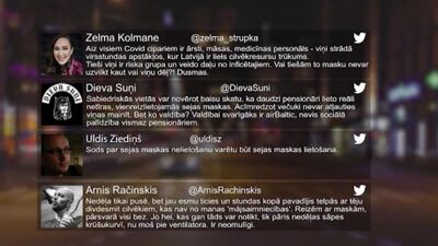 Tvitersāga: Covid-19 situācija Latvijā