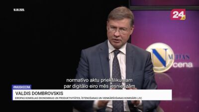 Valdis Dombrovskis komentē mītus par digitālo eiro