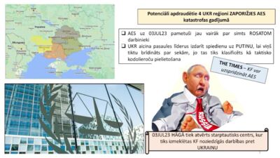 Potenciāli apdraudēti četri Ukrainas reģioni Zaporižjas AES katastrofas gadījumā