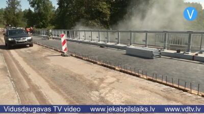 Elkšņos pārbūvē 60 gadus veco tiltu