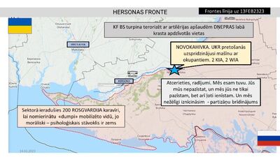 Hersonas frontē kārtīgi pastrādājuši partizāni