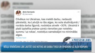 Kā Ukrainas bēgļu ienākšana mainīs Latvijas darba tirgu?