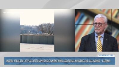 Turlais un Viļums diskutē par izstāšanos no kājnieku mīnu aizlieguma konvencijas