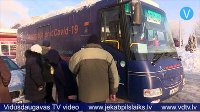 Vakcinācijas autobuss turpina kursēt pa Jēkabpils novadu