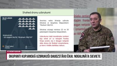 Adamovičs par dronu uzbrukumu Ukrainā: Novēroti tiešā saskarsmes līnijā