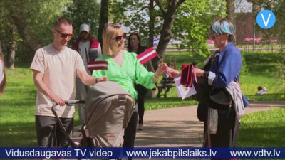 Jēkabpilī aizvadīta Latvijas Neatkarības atjaunošanas gadadiena