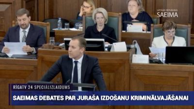 Speciālizlaidums: Saeimas debates un balsojums par Juraša izdošanu kriminālvajāšanai 3. daļa