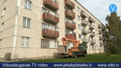 Jēkabpilī pieaug remontējamo balkonu skaits