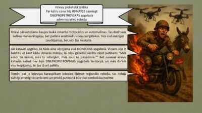 Krievi par katru cenu līdz 9. maijam vēlas sasniegt Dņipropetrovskas robežas