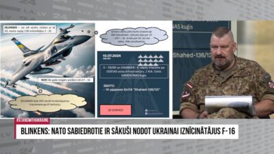 Slaidiņš: Kad Ukraina saņems F-16 lidmašīnas, būs jādomā, kā lidaparātus paslēpt