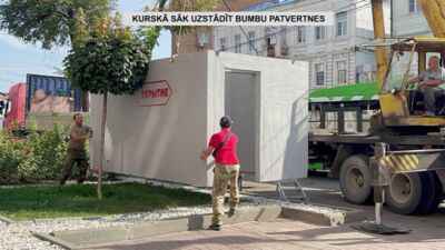 Kurskā sāk uzstādīt bumbu patvertnes