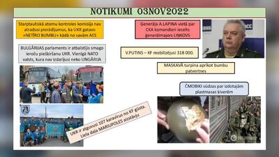04.11.2022 Aktuālais par karu Ukrainā 1. daļa