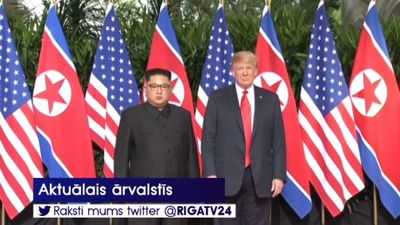 Tramps vēlreiz tiksies ar Ziemeļkorejas līderi Čenunu