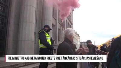 Speciālizlaidums: Pikets pret ārkārtējās situācijas ieviešanu Latvijā