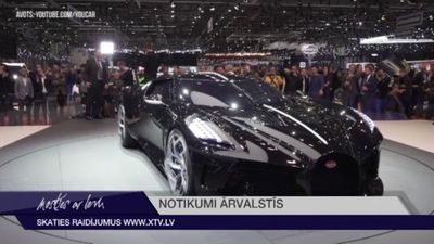 "Bugatti" automašīna pārdota par rekordcenu - 16,7 miljoniem eiro