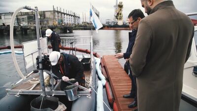 Rīgas ostā testē jaunradītas inovatīvas tehnoloģijas grunts attīrīšanā
