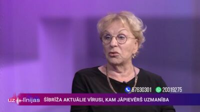 Ludmila Vīksna par Covid-19 un pērtiķu baku infekcijas izplatību Latvijā