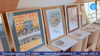Raiņa 160. jubilejā Zasā eksponē grāmatas “Satikšanās sabiedrībā” ilustrācijas.