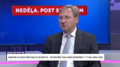 Bērziņš: Daudz aktīvāk un precīzāk ir jāvērtē izdevumu bāze