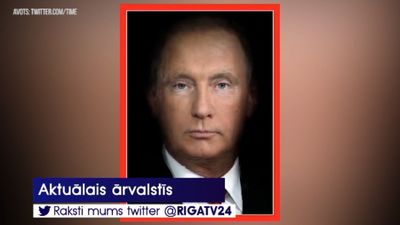Žurnāla Times skandalozais vāks: Tramps un Putins saplūst vienā personā