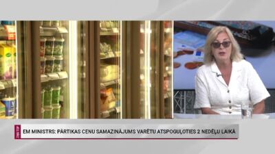 Skaidrīte Ābrama vērtē memorandu pārtikas cenu samazināšanai