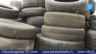 Jēkabpilieši vecajām riepām dod otro dzīvi