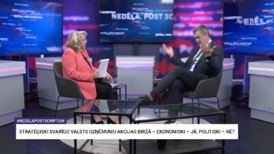 Stratēģiski svarīgo valsts uzņēmumu akcijas biržā – ekonomiski – jā, politiski – nē?