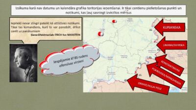 Iespējamie Krievijas spēku rudens ofensīvas virzieni Ukrainā