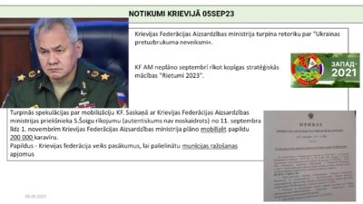 Notikumi Krievijā: spekulācijas par mobilizāciju, militārajām mācībām un munīcijas ražošanu