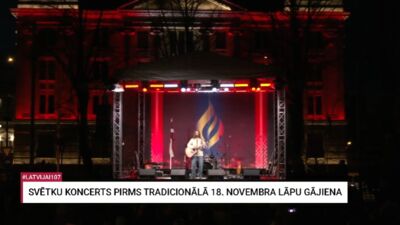 18.11.2025 Svētku koncerts pie K. Ulmaņa pieminekļa Rīgā 1. daļa