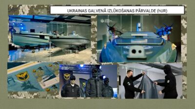 Ukraina demostrē jaunos jūras dronu modeļus