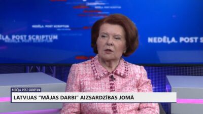 Vaira Vīķe-Freiberga: Sekojam aizsardzības robežas ar Krieviju izbūvei ar aizturētu elpu