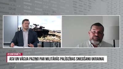 Andis Kudors salīdzina ASV un Eiropas valstu militārās palīdzības apjomu Ukrainai