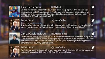 Tvitersāga: Lielāko algu saņēmēji Latvijā