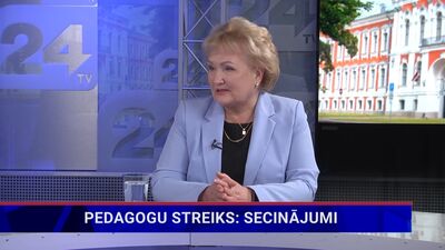 Irina Pilvere par pedagogu streiku