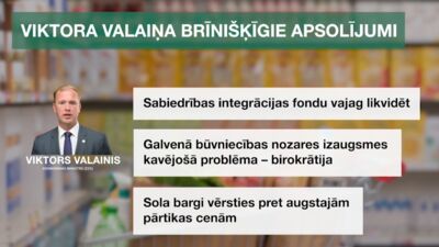 STOPkadri: Viktora Valaiņa brīnišķīgie apsolījumi