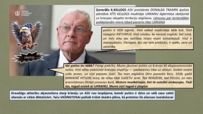Vai Putins ies tālāk? Ģenerālis Kellogs apstiprina šīs bažas