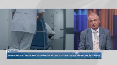 Ērglis: Neesmu tik ārkārtīgi priecīgs par medicīnas eksportu