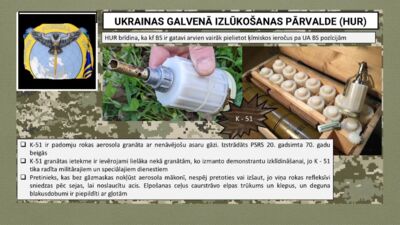 Krievijas spēki gatavi arvien vairāk pielietot ķīmiskos ieročus pa ukraiņu pozīcijām