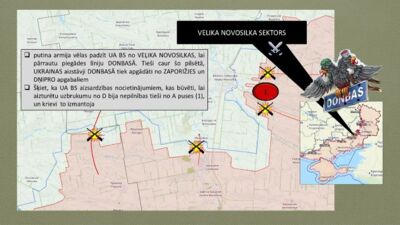 Putina armija vēlas padzīt ukraiņus no Veļika Novosilkas, lai pārrautu piegādes līniju Donbasā