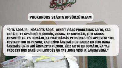 STOPkadri: prokurors dod mājienus apsūdzētajam - ko ģenerālprokurors saka par to?