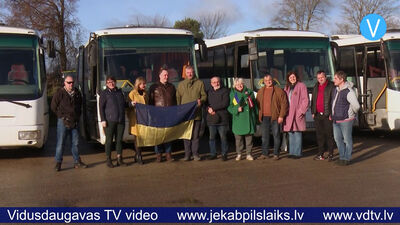 Ar ziedotāju atbalstu Ukrainai piešķirti pieci Jēkabpils autobusu parka autobusi