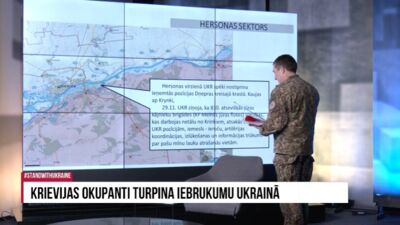 Pie Hersonas krievi atsakās uzbrukt ukraiņiem, jo nezina, kur atrodas pašu mīnu lauki