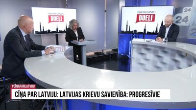 Izglītība latviešu valodā - par tēmu diskutē Grostiņš un Šuvajevs